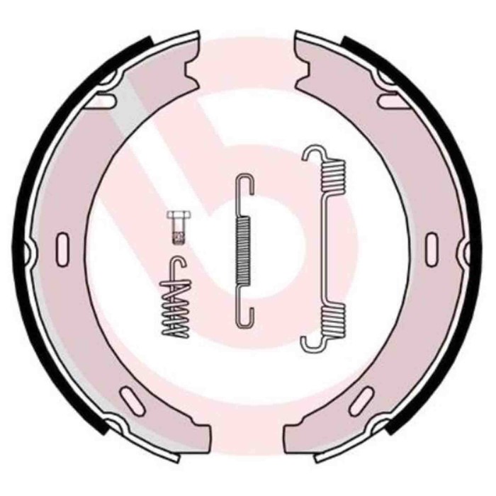S50502_2.JPG Kit ganasce, Freno stazionamento S 50 502 BREMBO per MERCEDES-BENZ PORSCHE