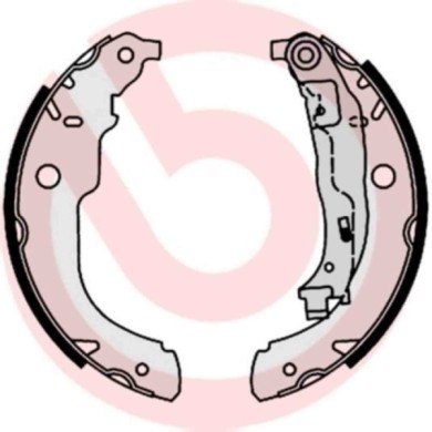S61528_2.JPG Kit ganasce freno S 61 528 BREMBO per PEUGEOT CITROEN DS