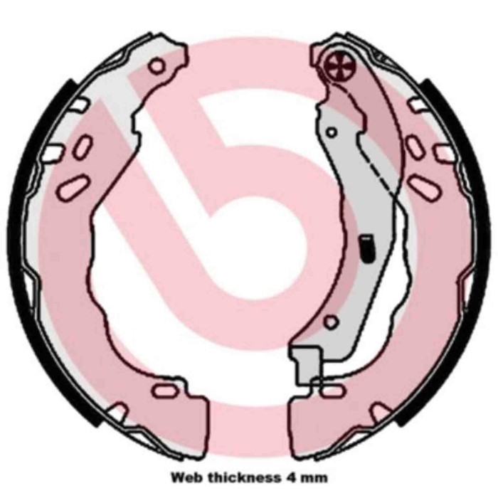 S61544_2.JPG Kit ganasce freno S 61 544 BREMBO per PEUGEOT CITROEN OPEL DS