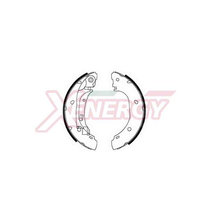 NEUTRO.jpg Kit ganasce freno X50364 AP XENERGY per PEUGEOT CITROEN FIAT