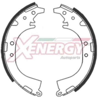 NEUTRO.jpg Kit ganasce freno X50727 AP XENERGY per TOYOTA DAIHATSU
