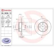 08363610_2.JPG Discofreno Singolo 08.3636.10 BREMBO per FIAT SEAT LANCIA INNOCENTI YUGO AUTOBIANCHI