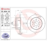 08809450_2.JPG Discofreno Singolo 08.8094.50 BREMBO per PEUGEOT CITROEN FIAT