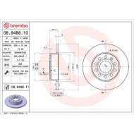 08948811_2.JPG Discofreno Singolo 08.9488.11 BREMBO per AUDI VW SEAT SKODA