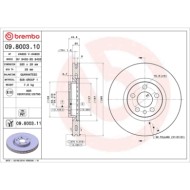09800311_2.JPG Discofreno Singolo 09.8003.11 BREMBO per PEUGEOT CITROEN FIAT LANCIA MG