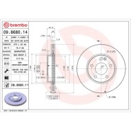 09868011_2.JPG Discofreno Singolo 09.8680.11 BREMBO per MERCEDES-BENZ