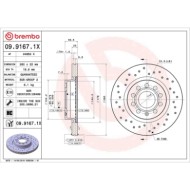 0991671X_2.JPG Discofreno Singolo 09.9167.1X BREMBO per AUDI VW SEAT SKODA