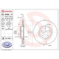 09946814_2.JPG Discofreno Singolo 09.9468.14 BREMBO per FORD VOLVO