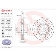 0996191X_2.JPG Discofreno Singolo 09.9619.1X BREMBO per PEUGEOT CITROEN TOYOTA OPEL DS