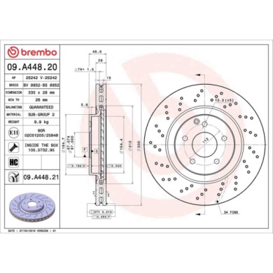 09A44821_2.JPG Discofreno Singolo 09.A448.21 BREMBO per MERCEDES-BENZ