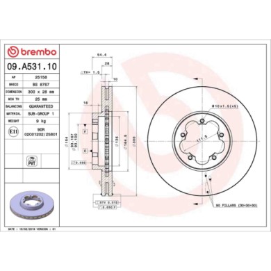 09A53110_2.JPG Discofreno Singolo 09.A531.10 BREMBO per FORD