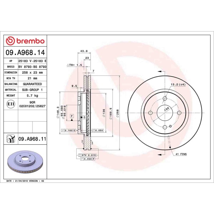 09A96814_2.JPG Discofreno Singolo 09.A968.14 BREMBO per MAZDA