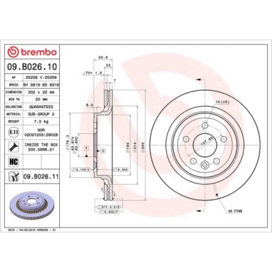 09B02611_2.JPG Discofreno Singolo 09.B026.11 BREMBO per VOLVO