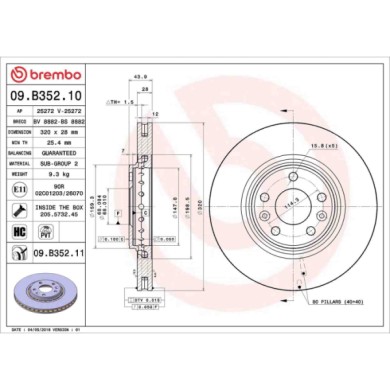 09B35211_2.JPG Discofreno Singolo 09.B352.11 BREMBO per RENAULT