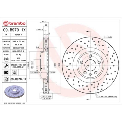 09B9701X_2.JPG Discofreno Singolo 09.B970.1X BREMBO per AUDI PORSCHE