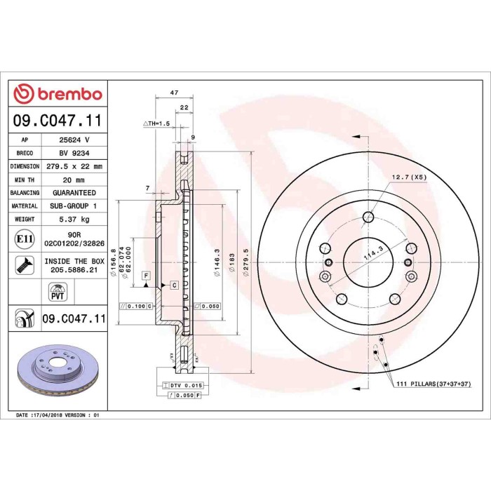09C04711_2.JPG Discofreno Singolo 09.C047.11 BREMBO per SUZUKI