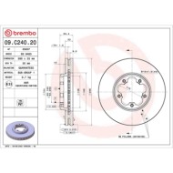 09C24020_2.JPG Discofreno Singolo 09.C240.20 BREMBO per FORD