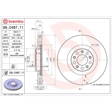 09C49711_2.JPG Discofreno Singolo 09.C497.11 BREMBO per ALFA ROMEO