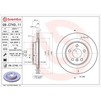 09C74311_2.JPG Discofreno Singolo 09.C743.11 BREMBO per BMW MINI