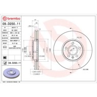 Discofreno Singolo 09.D250.11 BREMBO per VOLVO