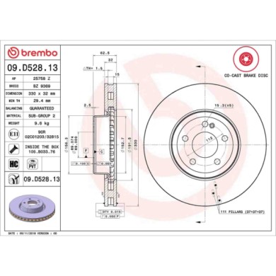 09D52813_2.JPG Discofreno Singolo 09.D528.13 BREMBO per MERCEDES-BENZ