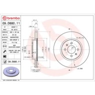 09D88011_2.JPG Discofreno Singolo 09.D880.11 BREMBO per HYUNDAI KIA