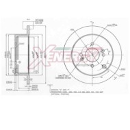 Discofreno Singolo X601505 AP XENERGY per HYUNDAI KIA