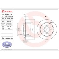 08493124_2.JPG Coppia Dischi Freno 08.4931.24 BREMBO per FORD TVR