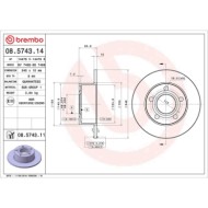 08574311_2.JPG Coppia Dischi Freno 08.5743.11 BREMBO per AUDI VW SKODA