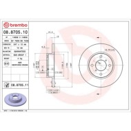 08870510_2.JPG Coppia Dischi Freno 08.8705.10 BREMBO per OPEL SUZUKI