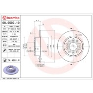 08950211_2.JPG Coppia Dischi Freno 08.9502.11 BREMBO per AUDI VW SEAT SKODA