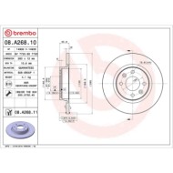 08A26810_2.JPG Coppia Dischi Freno 08.A268.10 BREMBO per RENAULT DACIA SMART
