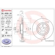 09493921_2.JPG Coppia Dischi Freno 09.4939.21 BREMBO per OPEL FIAT ALFA ROMEO LANCIA