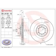 09913210_2.JPG Coppia Dischi Freno 09.9132.10 BREMBO per MITSUBISHI