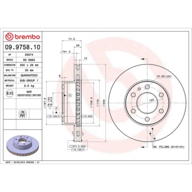 09975810_2.JPG Coppia Dischi Freno 09.9758.10 BREMBO per IVECO