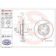 09982410_2.JPG Coppia Dischi Freno 09.9824.10 BREMBO per TOYOTA