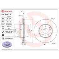 09B28041_2.JPG Coppia Dischi Freno 09.B280.41 BREMBO per MERCEDES-BENZ