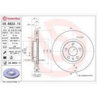 09B82211_2.JPG Coppia Dischi Freno 09.B822.11 BREMBO per AUDI