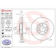09C13311_2.JPG Coppia Dischi Freno 09.C133.11 BREMBO per PEUGEOT CITROEN TOYOTA OPEL DS VAUXHALL