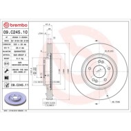 09C24511_2.JPG Coppia Dischi Freno 09.C245.11 BREMBO per HYUNDAI KIA
