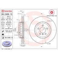 09C40913_2.JPG Coppia Dischi Freno 09.C409.13 BREMBO per BMW