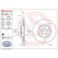 09C54111_2.JPG Coppia Dischi Freno 09.C541.11 BREMBO per FORD