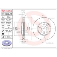 09C65511_2.JPG Coppia Dischi Freno 09.C655.11 BREMBO per RENAULT MERCEDES-BENZ NISSAN ALPINE