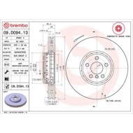 09D09413_2.JPG Coppia Dischi Freno 09.D094.13 BREMBO per BMW TOYOTA