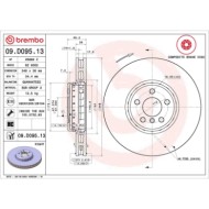 09D09513_2.JPG Coppia Dischi Freno 09.D095.13 BREMBO per BMW TOYOTA