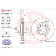 09D20911_2.JPG Coppia Dischi Freno 09.D209.11 BREMBO per FIAT JEEP ALFA ROMEO