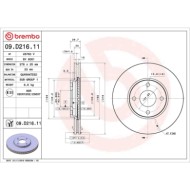 09D21611_2.JPG Coppia Dischi Freno 09.D216.11 BREMBO per FORD