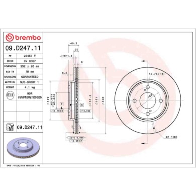 09D24711_2.JPG Coppia Dischi Freno 09.D247.11 BREMBO per SUZUKI