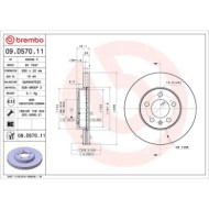 09D57011_2.JPG Coppia Dischi Freno 09.D570.11 BREMBO per AUDI VW SEAT SKODA
