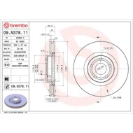 09N37811_2.JPG Coppia Dischi Freno 09.N378.11 BREMBO per FORD